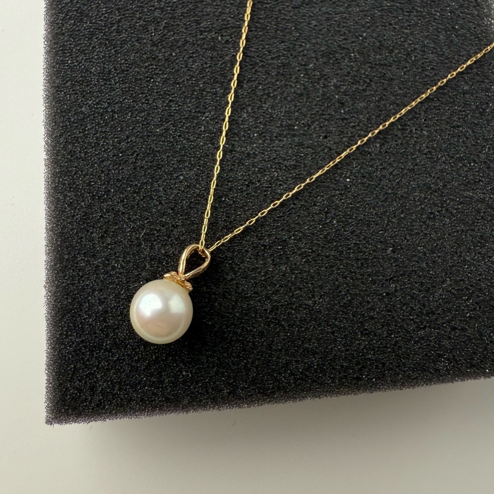 14k Gold Pearl Pendant Necklace